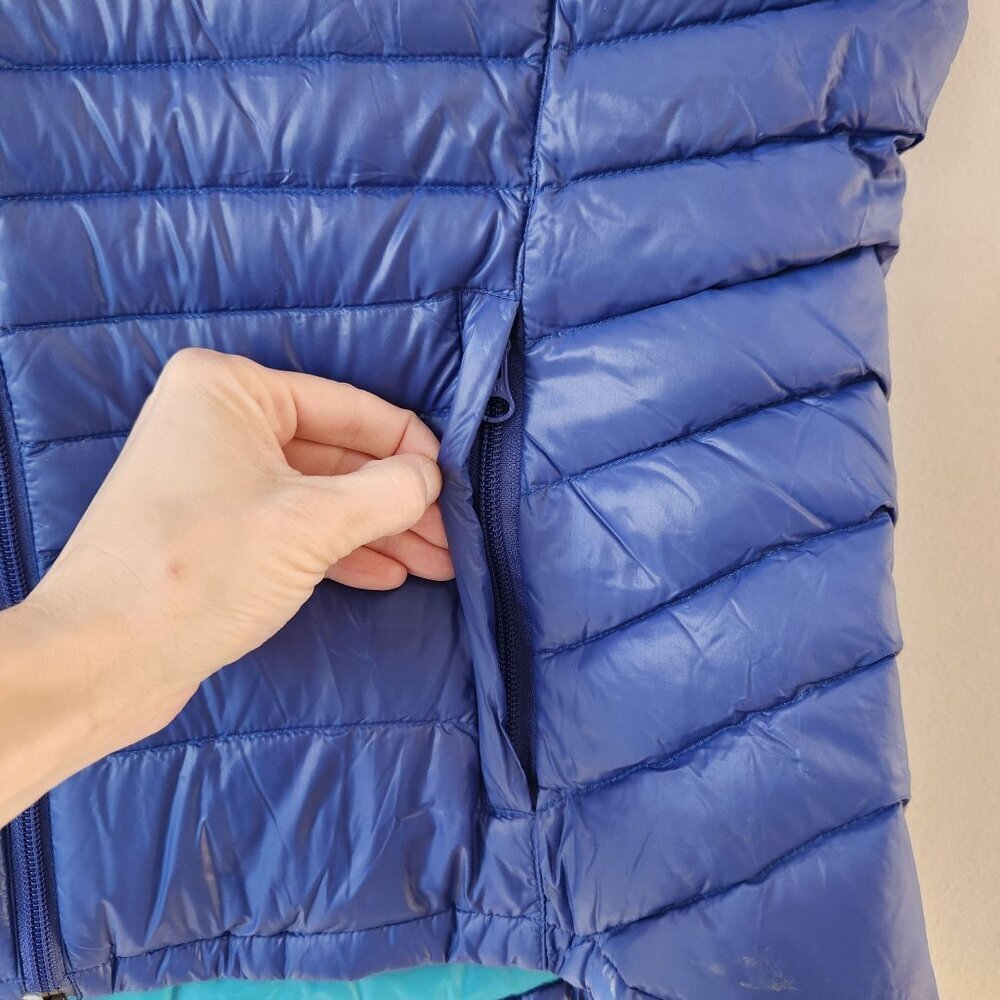 Bernardo Goose Down Puffer Vest Blue Hiking Lightweight Women's XL - Picture 4 of 7